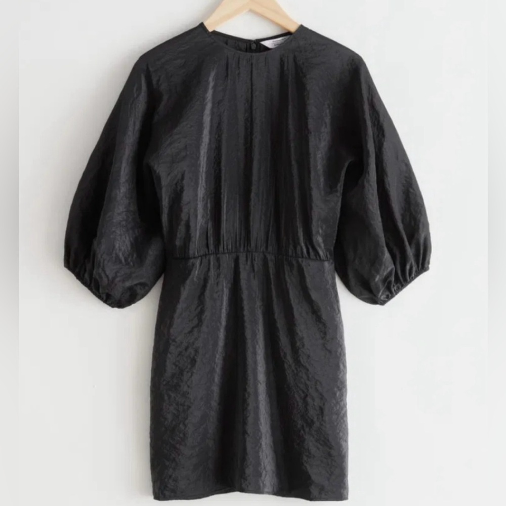& Other Stories Black Puff Sleeves Dress - BRAND NEW
